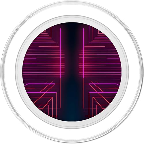 Miniatura 2 de Retrowave Art 80s Vaporwave Synthwave PopSockets MagSafe PopGrip for iPhone