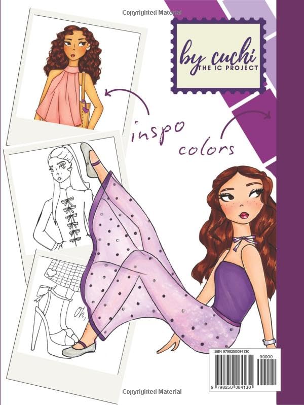 Fashion Coloring Book: The Most Iconic One: Premium Hardcover Edition for Adult coloring book, stress relief and mindfulness image 3