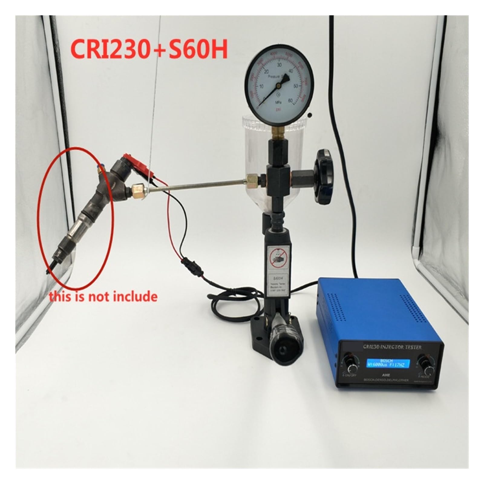 Probador de inyectores Comprobador de inyectores diésel Common Rail con función de prueba dinámica AHE CRI220 CRI230, controlador de inyector electromagnético Prueba de presión de apertura, prueba de