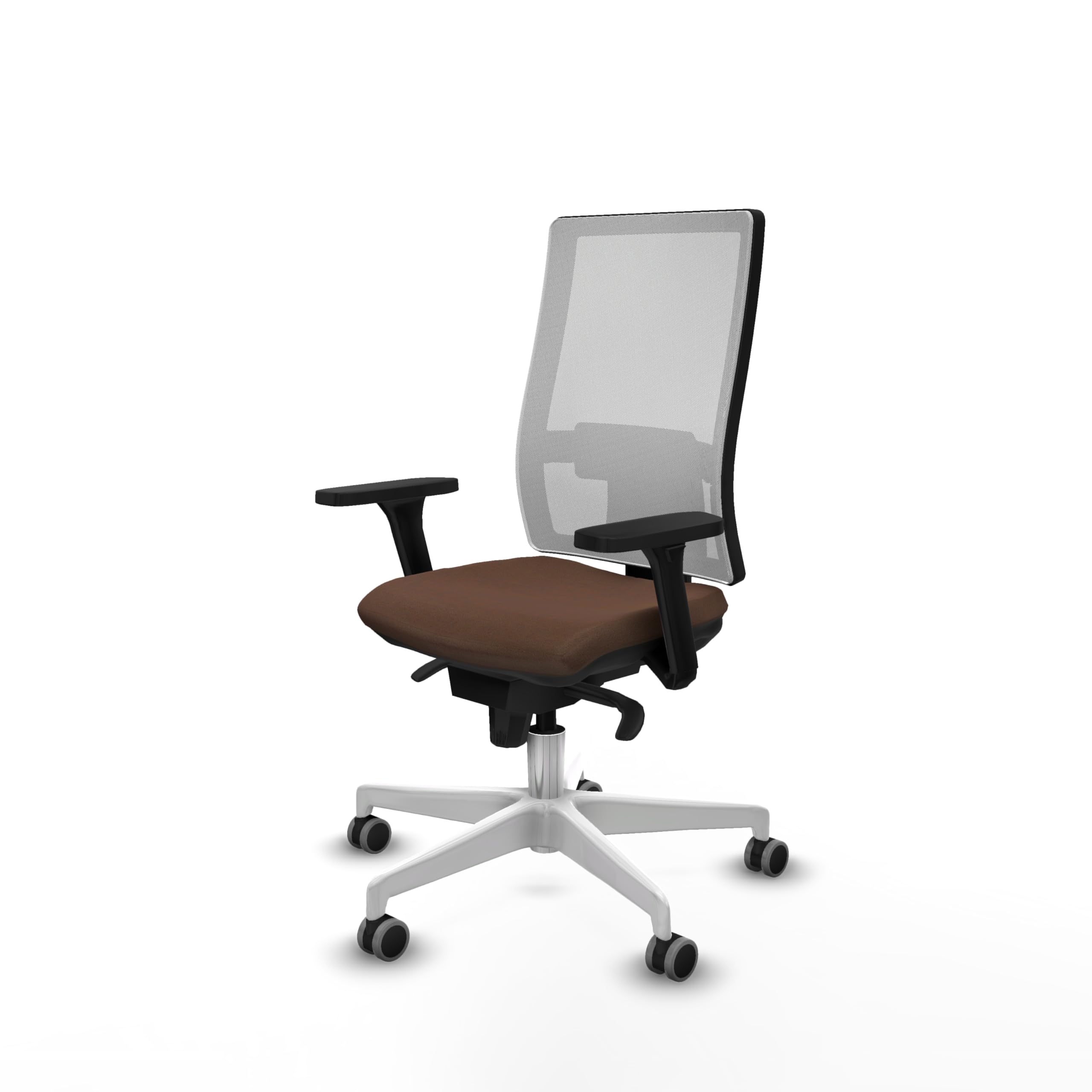 Piqueras y Crespo - Silla de Escritorio Acolchada Hornas con Brazos 3D, Mecanismo sincro 5 Posiciones, Respaldo Regulable y Apoyo Lumbar 1D, Ideal para Oficina.