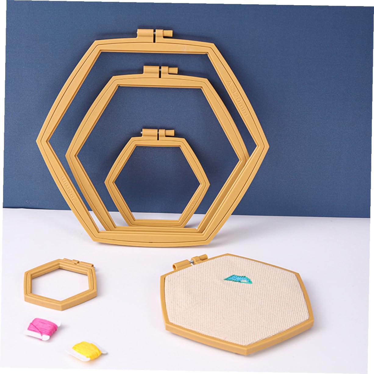 Alipis Aros de Bordado Circulares Reutilizables de Abs Superficie Lisa Rebabas, 4 Piezas Ajustables para Manualidades y Bordados de Costura