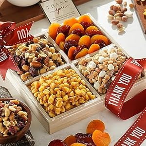 Broadway Basketeers Thank You Dried Fruit And Nuts Gift Basket Assortment For Men Women Business – A Healthy Gift for Families and Corporate Appreciation