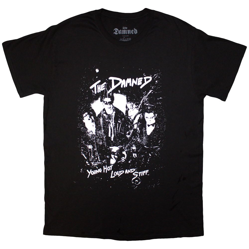 Rock Off Black The Damned - Young Hot Loud & Stiff - T-Shirt - Cotton - Size Xl - Officially Licensed Merch