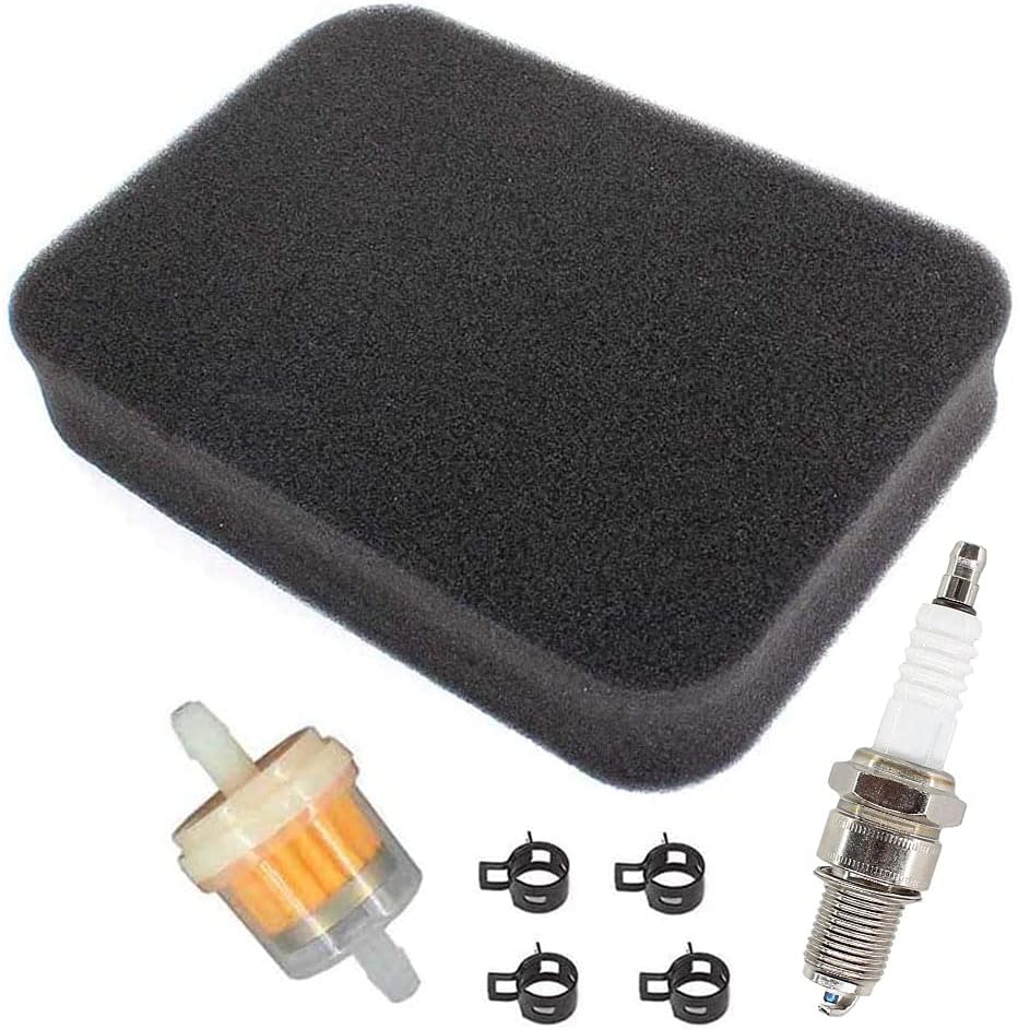 AISEN Air Filter for GP5500 GP6500 GP6500E GP7500 GP7500E GP8000E H5500 H7500 RS5500 RS7000E Generator Spark Plug Fuel Filter Clamp