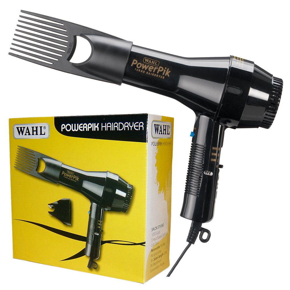 Wahl Afro PowerPik Hair Dryer 1250W with Pik Attachment