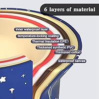 Vista 2 de Bañera plegable, gran bañera portátil para adultos, independiente con espuma térmica gruesa para el hogar, baño, spa (XL cielo azul)