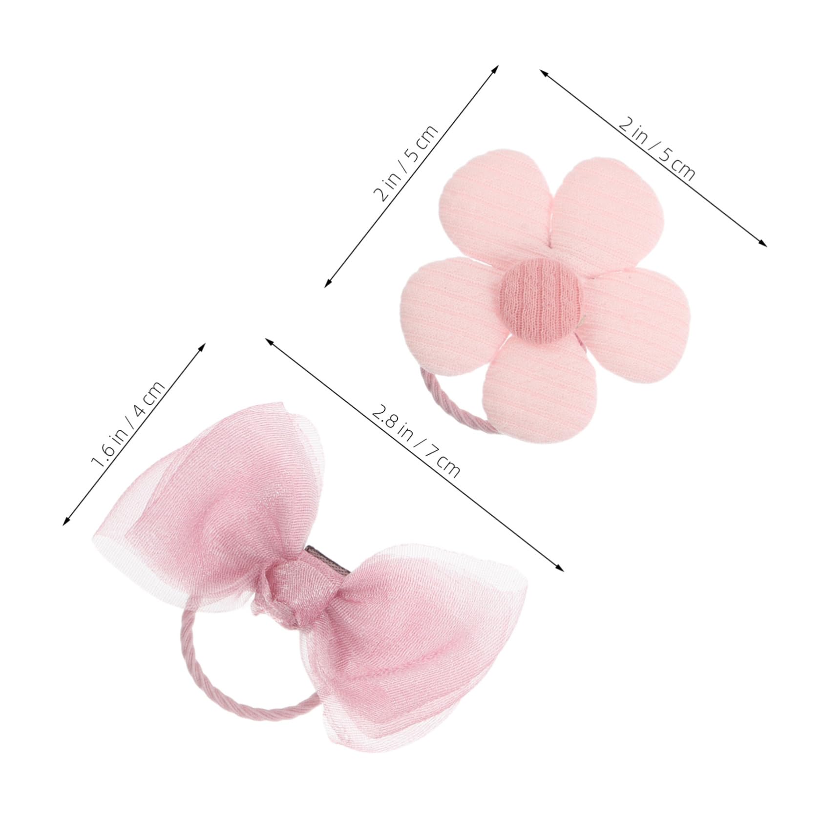 INOOMP 10Pcs Pet Hair Accessories Cute Dog Bowknots Hair Bands for Small Dogs Stylish Flower Headwear for Grooming and Pet Styling for Yorkies Puppies
