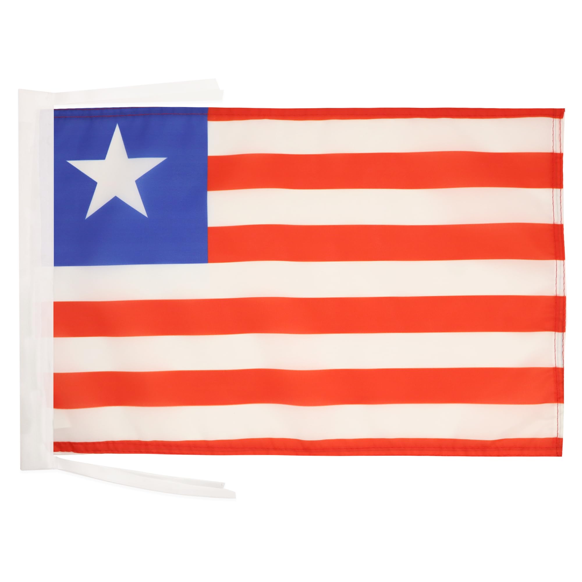 Flagline Portachiavi Liberia In Lucite - Bandiera Rosso/Bianco/Blu 3,8 X 3,8 Cm