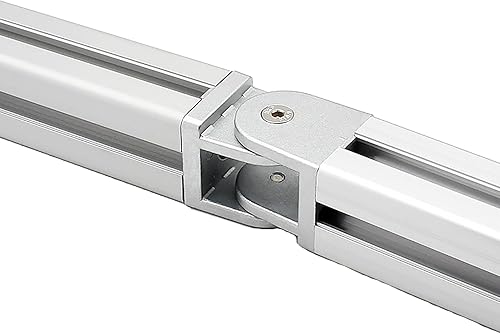 Miniatura 5 de RLECS 4 bisagras móviles de aleación de zinc 2020, junta de pivote de aleación de zinc fundido, accesorios de perfil de aluminio de 1.083 in1.08