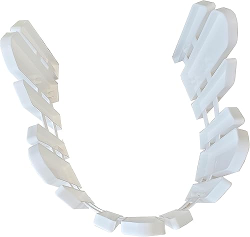 Miniatura 3 de Dackers Adirondack Style Borde flexible para borde, 22 pulgadas de largo x 5 pulgadas de alto, 14.5 pies de borde de césped, color blanco (2090HD)