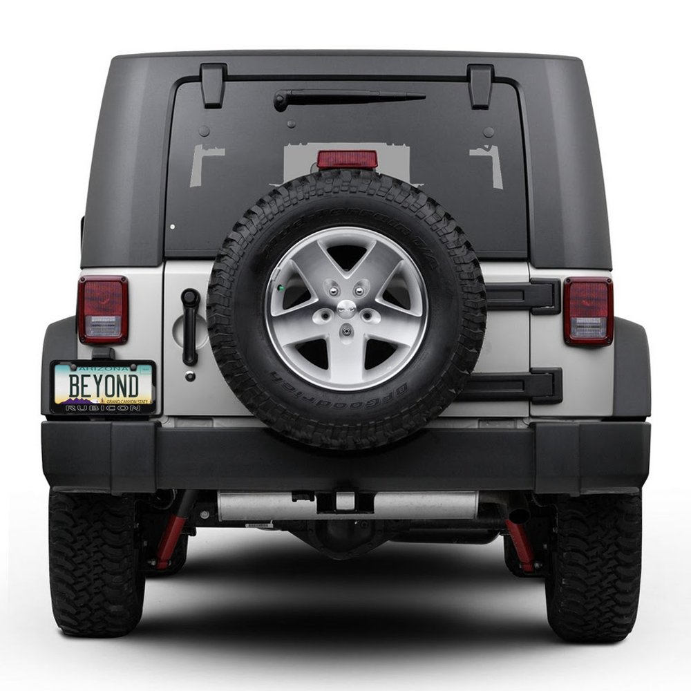 Jeep Rubicon - Marco De Matrícula Grabado En La Parte