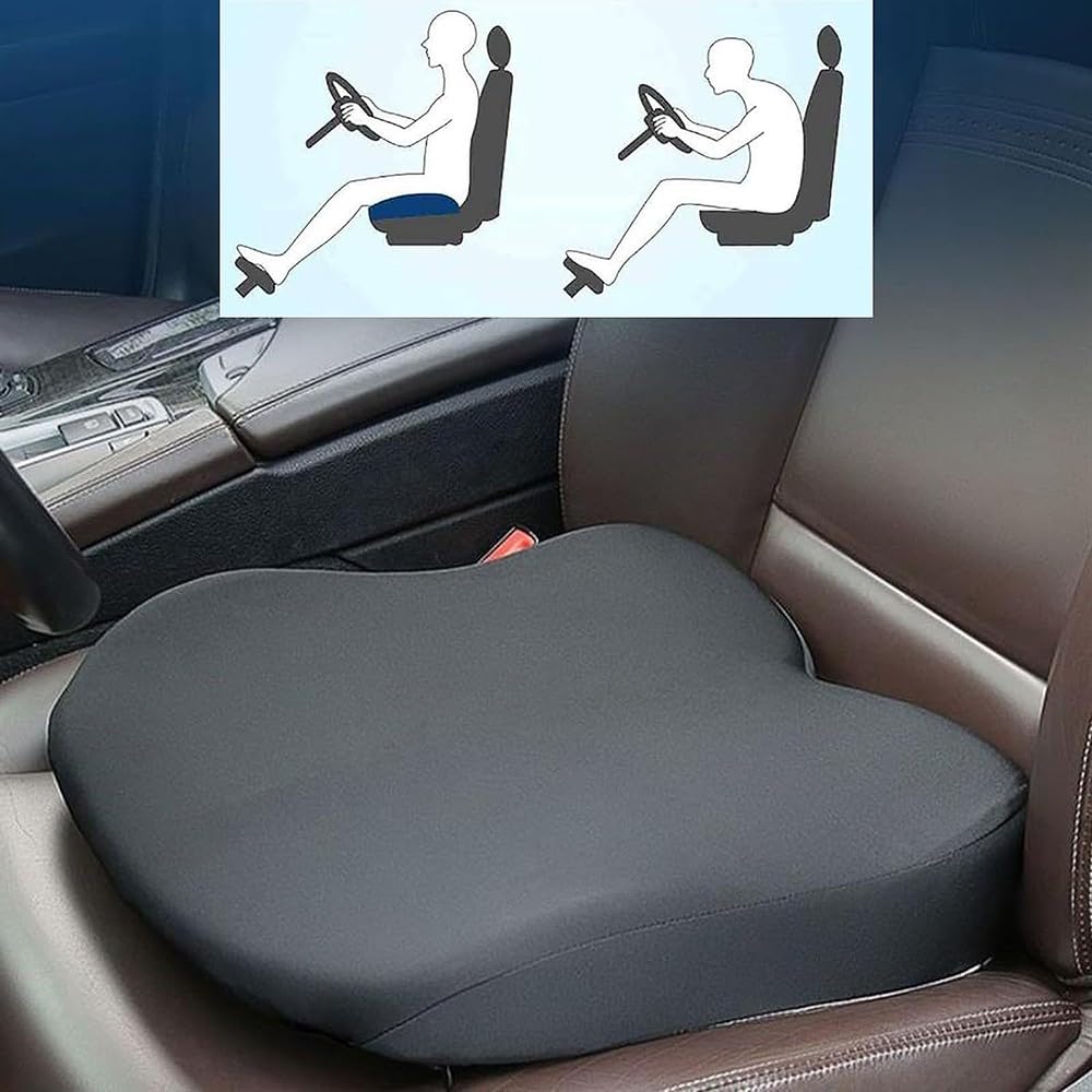Adult Booster Seat for Car, Car Seat Cushions for Driving, Heightening 3.9In, Washable Chair Cushion Pads, Thicken Adult Car Booster Seat for Car Office Home