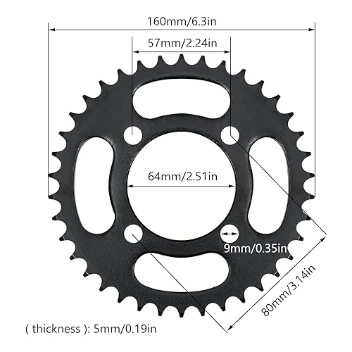 Miniatura 5 de Kit completo de motor eléctrico sin escobillas, 48 V, 750 W/500 W, kit de conversión de triciclo de bicicleta eléctrica, scooter, bicicleta