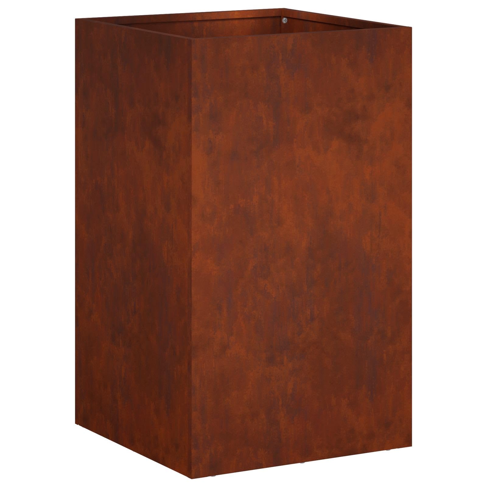 vidaXL Garden Planter Rusty 40 x 40 x 50 cm Weathering Steel