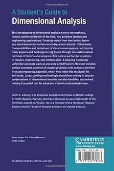 A Student's Guide to Dimensional Analysis (Student's Guides