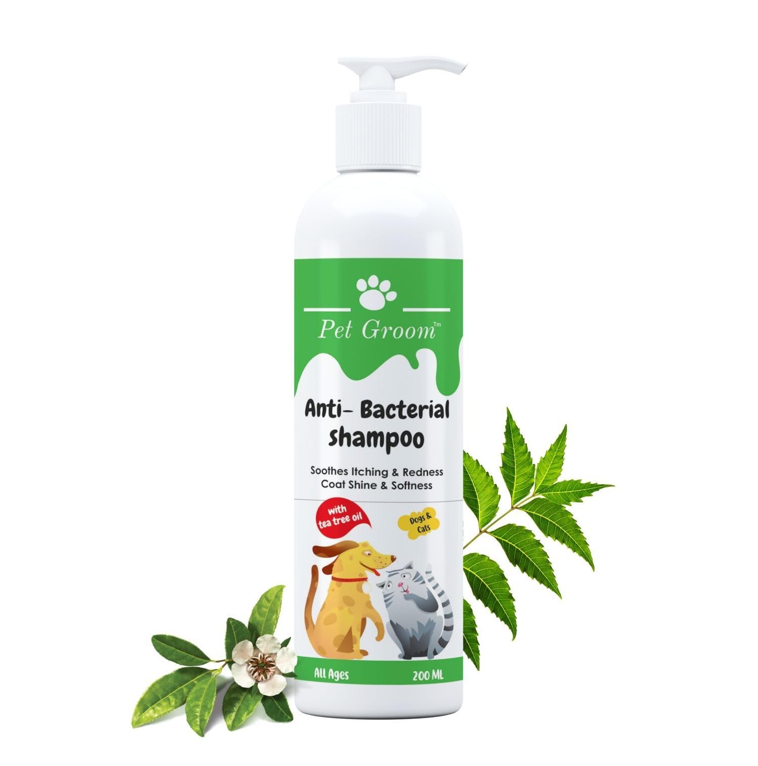 Pet Groom Anti Bactarial Shampoo Soothes Itching & Redness Coat Shine Ans Softness For Dogs And Cats 200 Milliliter|Anti Bactarial Shampoo (B0CR6KNTTZ) Amazon Price History, Amazon Price Tracker