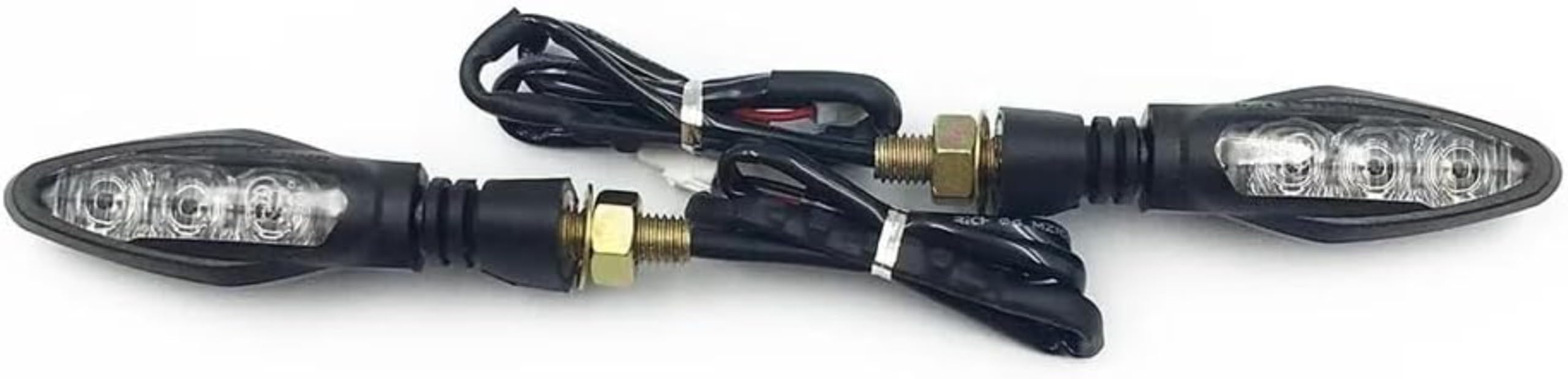 Generic Mini uniwersalne wskaźniki Dla B ajaj Dla Pulsar 200NS Kierunkowskazy motocyklowe Kierunkowskazy Lampy kierunkowskazów Akcesoria do świateł (1 para)
