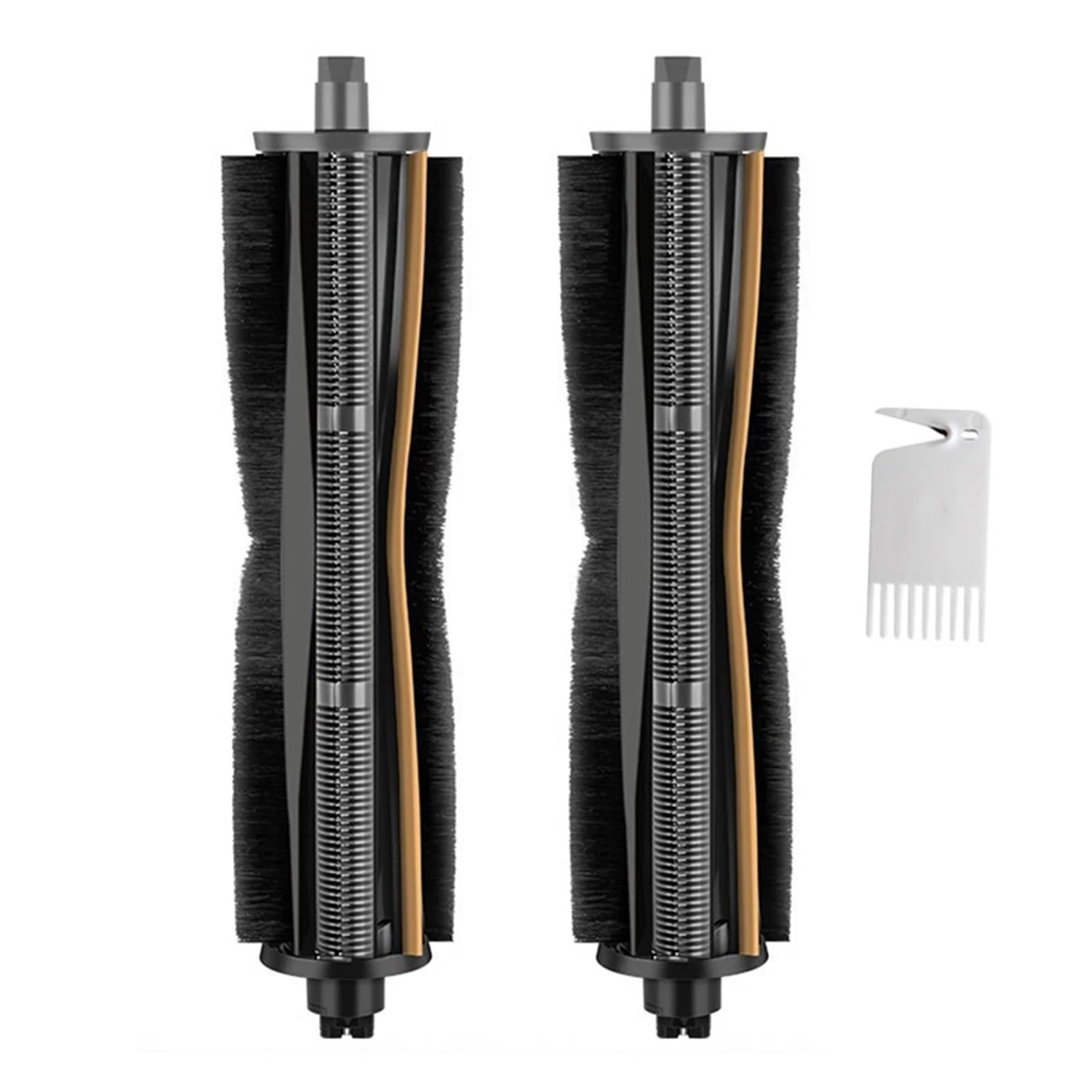 Dirlux Compatible for Dreame L10s Ultra L20 Ultra X10 X20 Pro X30 X30 Pro L30 Ultra X40 Series Robot Vacuum 2nd Generation Cutting Hair Anti Tangle Roller Brush(2pcs)