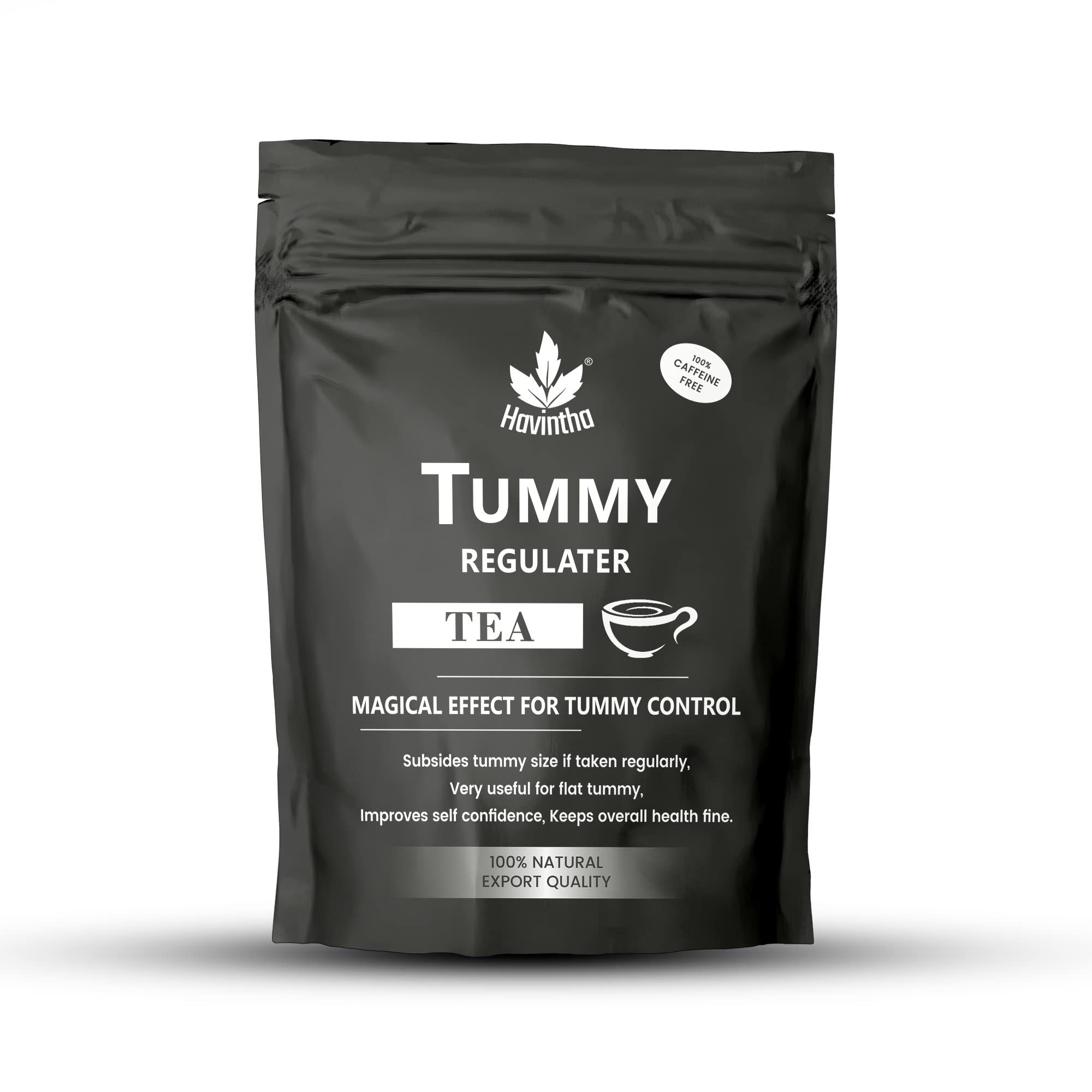 Havintha Natural Tummy Regulater Tea | Tummy Tea for weight management with Fenugreek, Cardamom, Ginger, Ginseng, Garcinia, Turmeric |Subsides Belly Fat | Organic Tummy Tea for Digestion - 50 gram