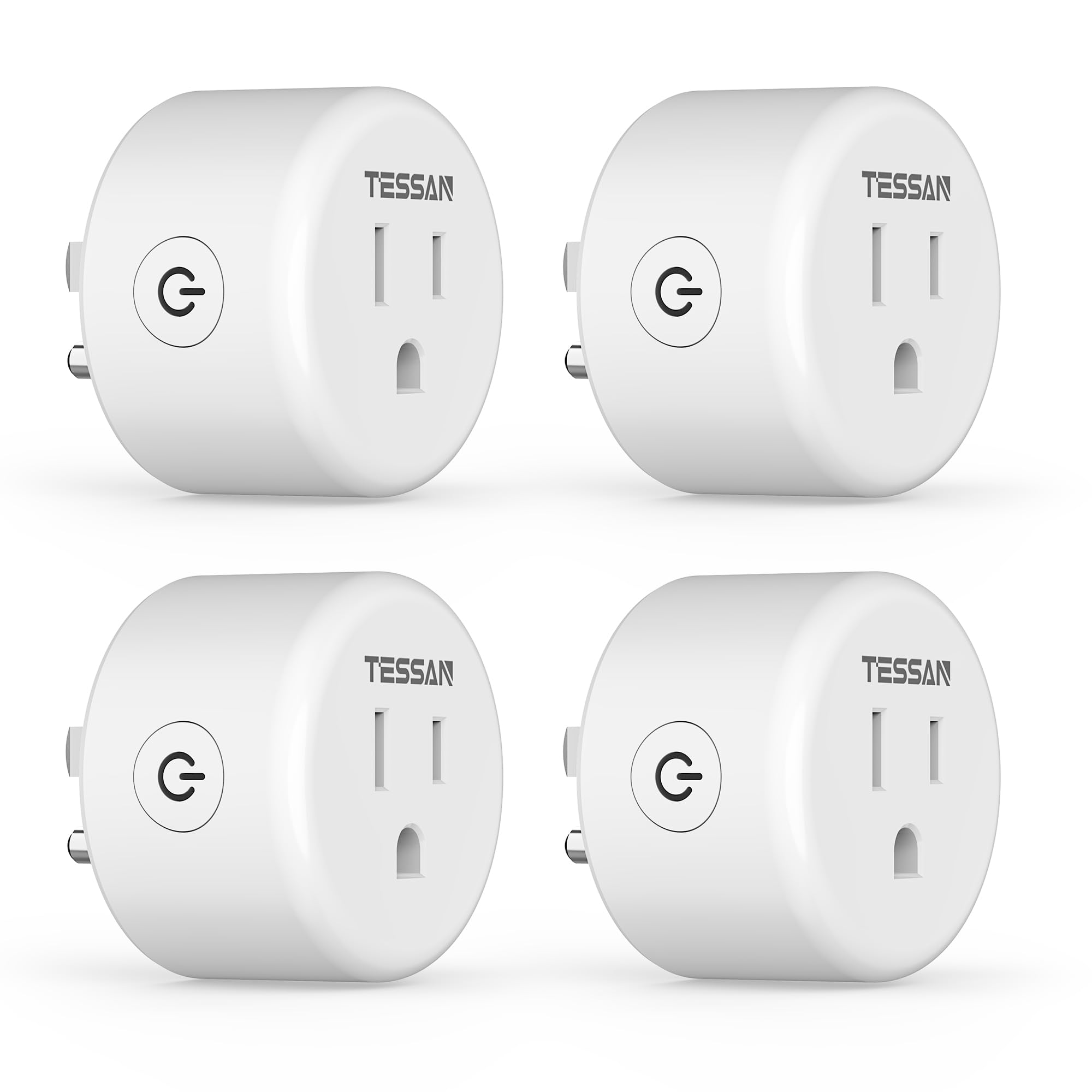 Smart Plug TESSAN WiFi Timer Outlet Compatible with Alexa and Google Assistant Smart Outlet with Timer APP Remote