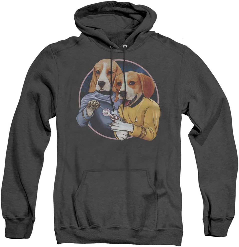 A&E Designs Star Trek Heather Hoodie Dogs Black Hoody