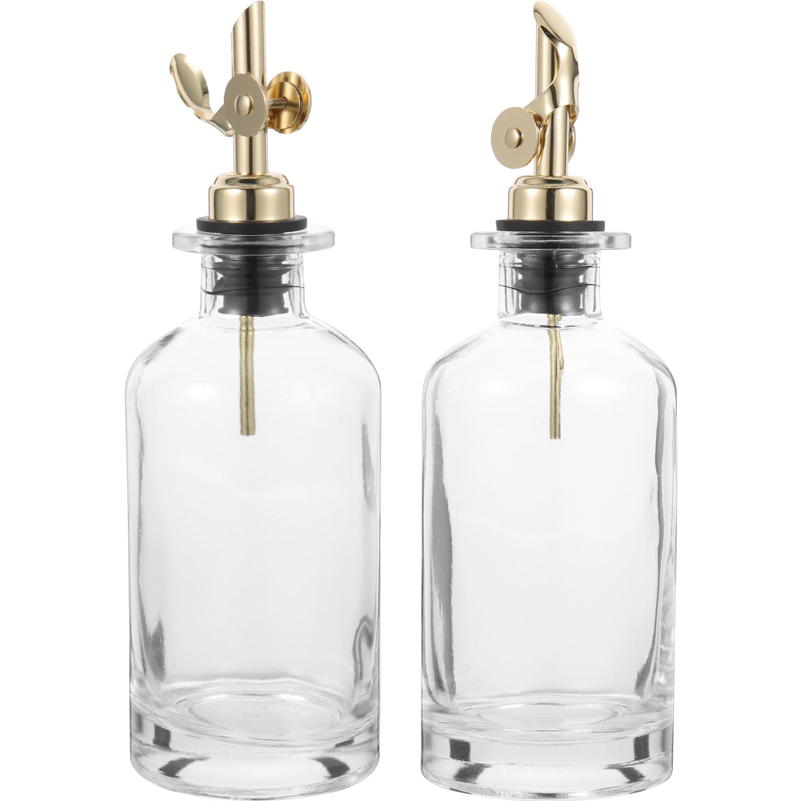 Vinagrera de Vidrio 2piezas para Cocina Capacidad de 350ml, Dispensador Automático y Diseño Resistente que Previene Contaminación