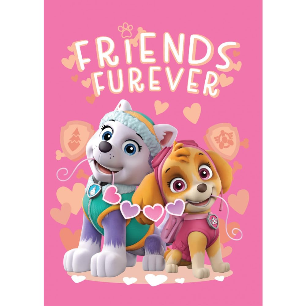 Brandmac Multicolour Paw Patrol Friends Furever Fleece Blanket For Kids - Super Soft Blanket Fleece Throws 100 X 140Cm - Gifts For Kids