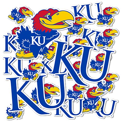 Desert Cactus The University of Kansas Sticker Jayhawks KU Sticker Vinyl Decals Laptop Water Bottle Car Scrapbook Sheet T1 (Type 1-1)
