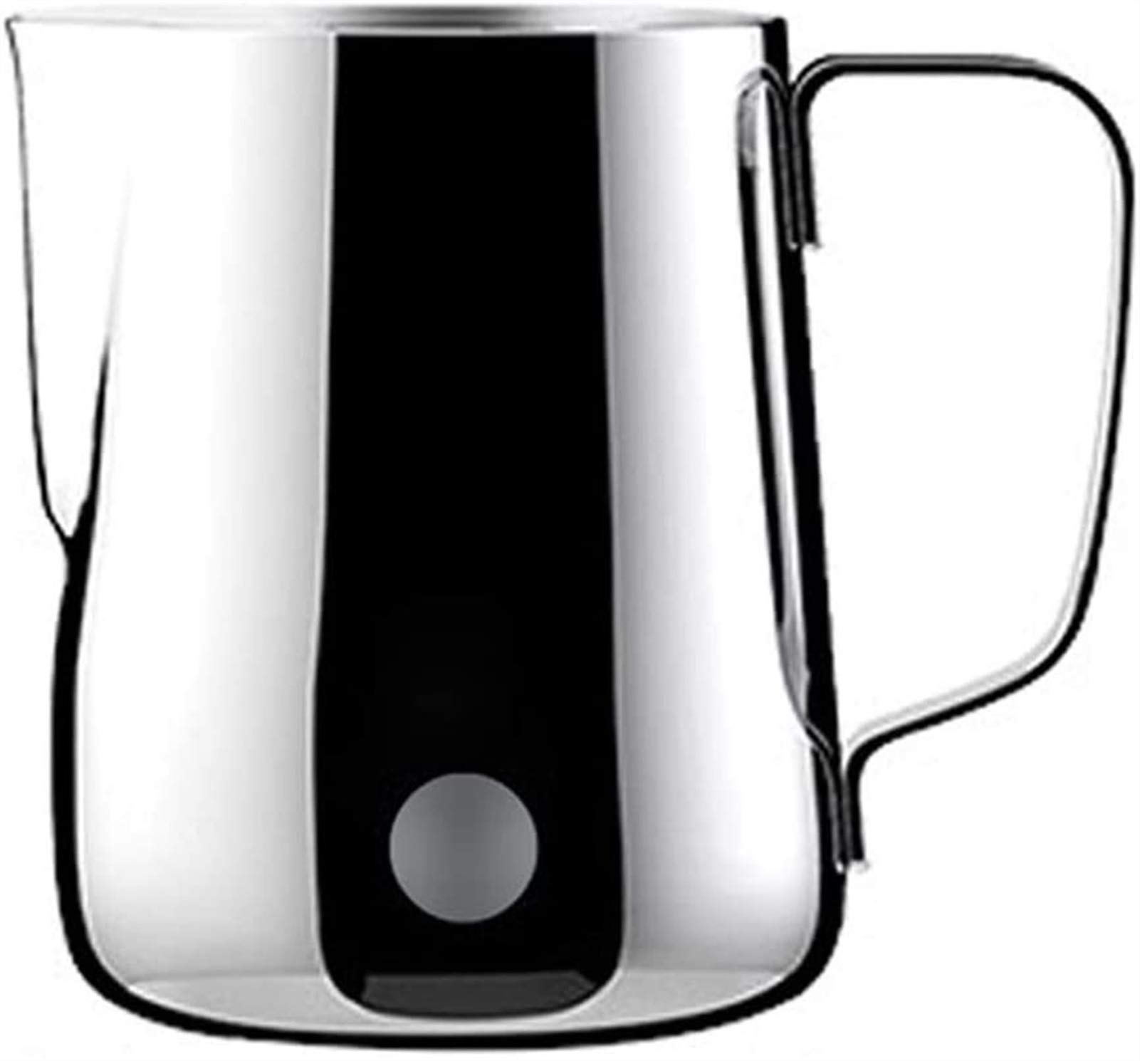 Dzbanek do kawy spieniania mleka dzbanek ze stali nierdzewnej śmietanka dzbanek do kawy mleka spieniania 350 ml 600 ml lustrzane wykończenie cappuccino latte (rozmiar: 600 ml)
