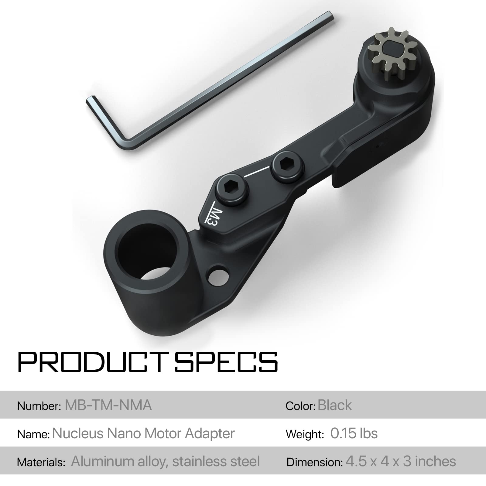 Tilta Nucleus Nano adaptateur moteur pour Tilta Mirage Matte Box, compatible avec ND variable 95 mm pour Tilta Mirage, sans fil VND MB-TM-NMA