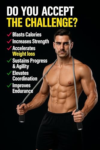 Miniatura 4 de Cuerda de saltar con peso (1 libra) Cuerda de saltar de velocidad de rodamiento de bolas sin enredos para artes marciales mixtas boxeo, pérdida