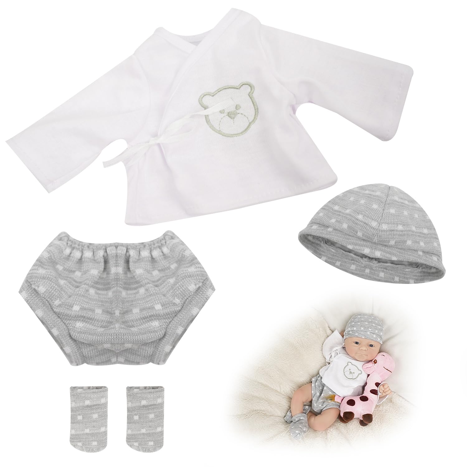 Heless 1423 - Ropa para muñecas de algodón 100% orgánico, Conjunto de 2 Piezas con Falda y Top de Volantes en Rosa para muñecas y Peluches de 28-35 cm Heless 1423 - Ropa para muñecas de algodón 100% orgánico, Conjunto de 2 Piezas con Falda y Top de Volantes en Rosa para muñecas y Peluches de 28-35 cm