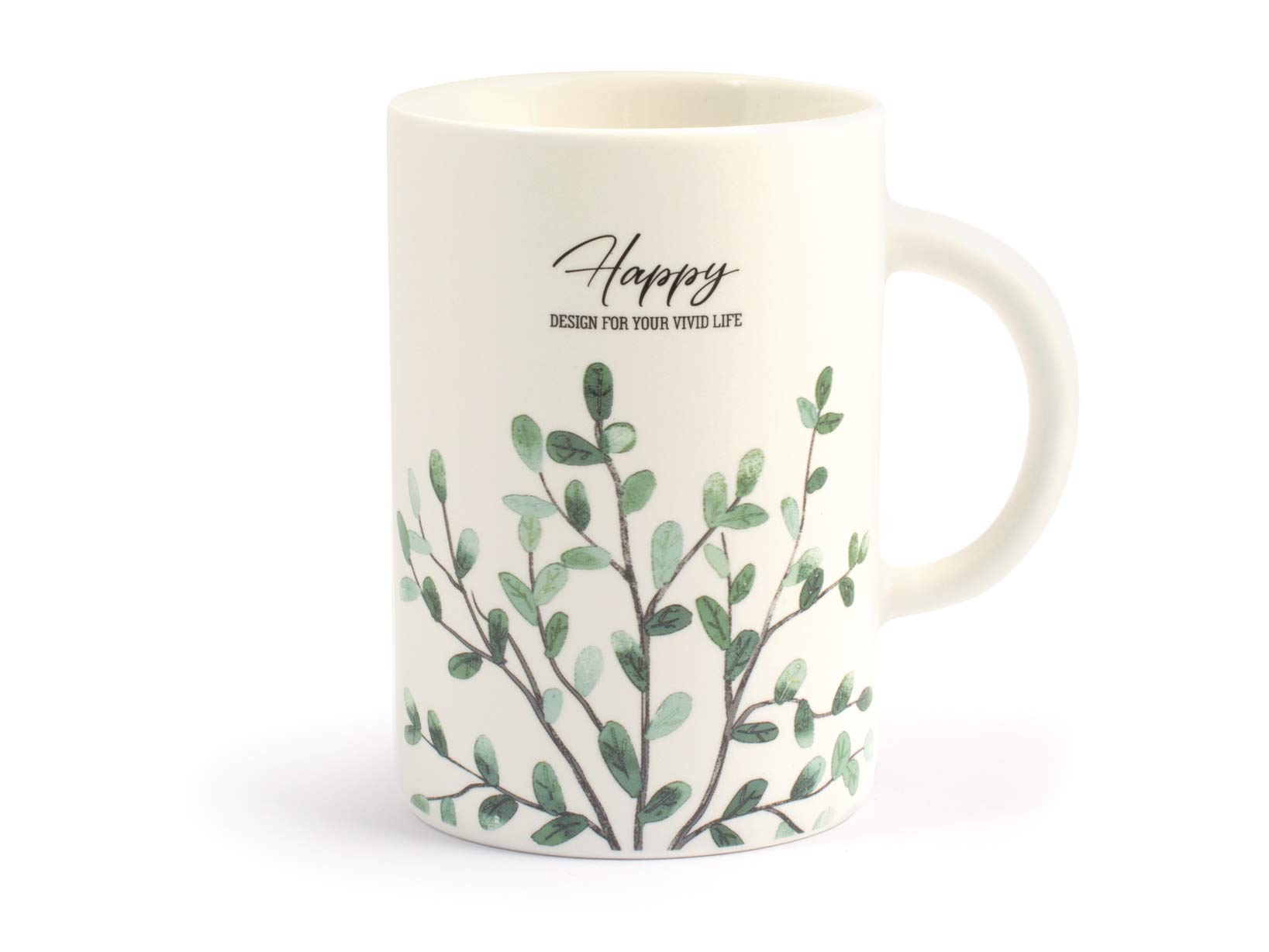 H&H Botanic Set 6 Mug, New Bone China, Decoro Assortito, Cc4