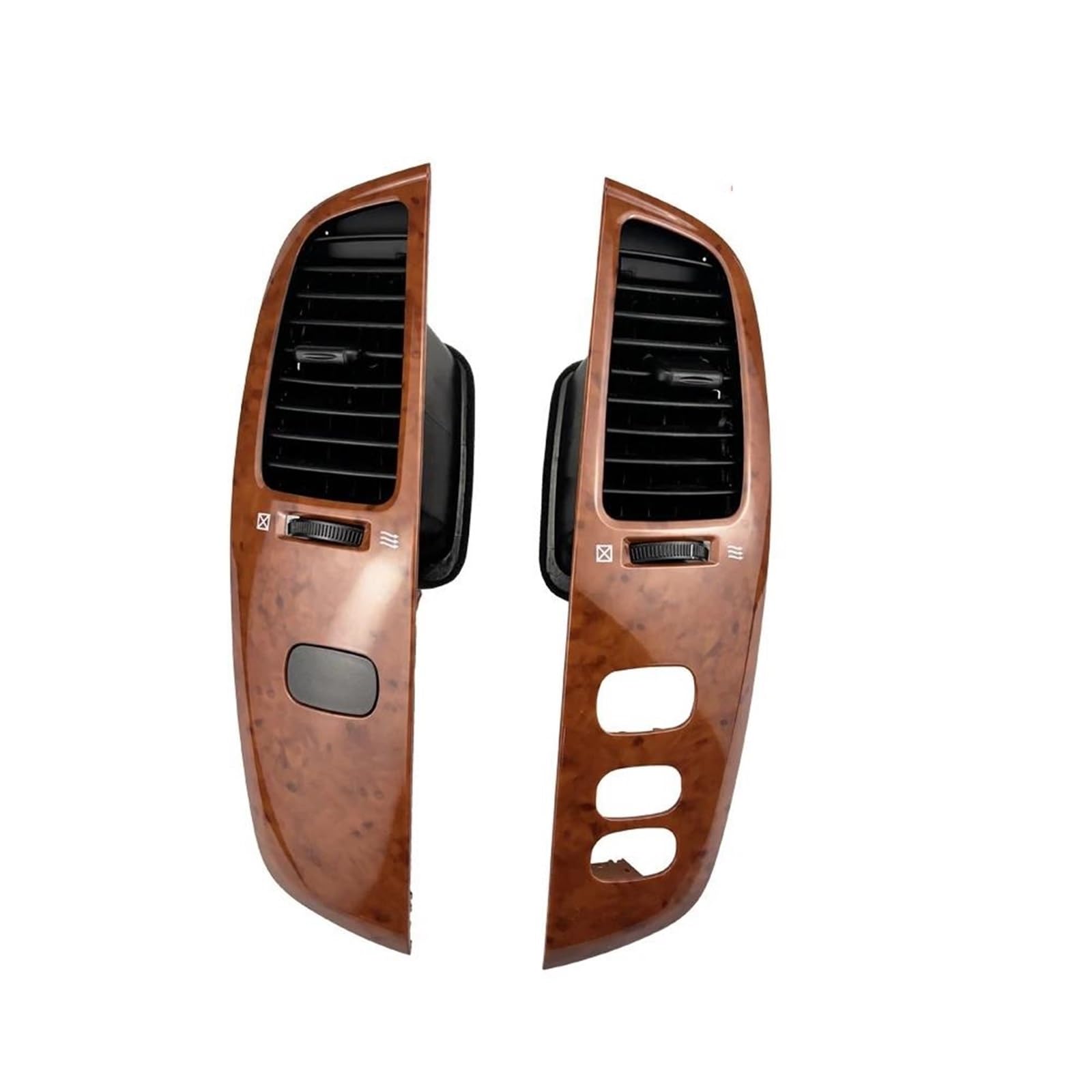 Zxctqqs Wood-Rhd Air Conditioning Vent For Land For Cruiser Lc100 Fj100 1998-2007 Car Interior Dashboard Air Vent Frame Assembly(Wood-Rhd)