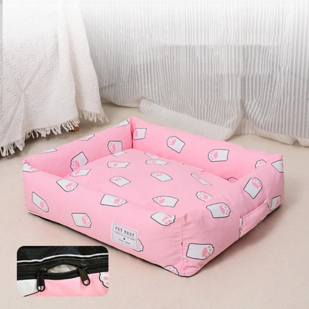Tiere Super Soft Sofa Hundebetten wasserdichte Unterseite Weiches Fleece Warmes Bett Für Hund Plus Size Weiches Haustierbett Katzenbett Winter-E,90x70,China