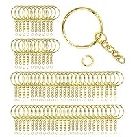 70 Portachiavi Con Anello - Set Fai Da Te Per Gioielli, Argento, 25mm - Foto 10