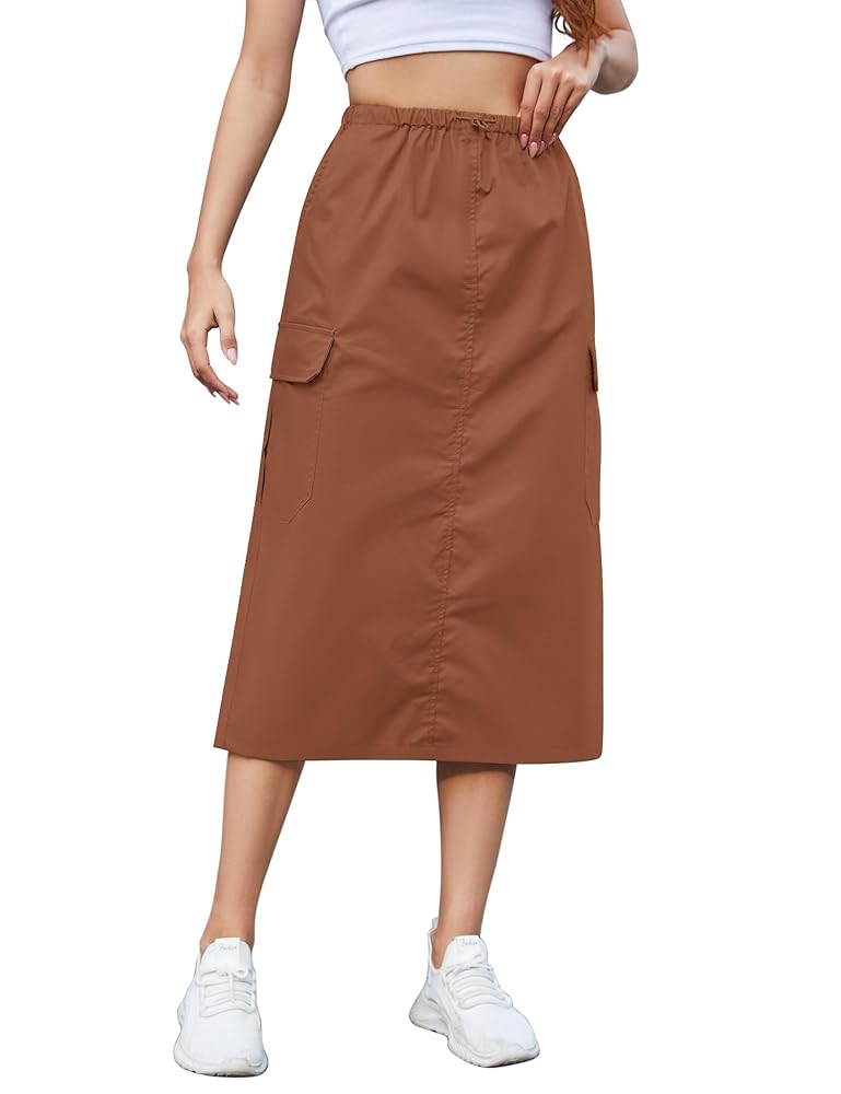 Amazon.com: KTILG Skirt Women Midi Cargo Long Skirt Y2k Amazon.com: KTILG Skirt Women Midi Cargo Long Skirt Y2k