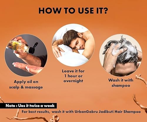 Miniatura 3 de Jadibuti Aceite natural para el crecimiento del cabello a base de hierbas Pure Adivasi para el crecimiento del cabello y el control de caídas del