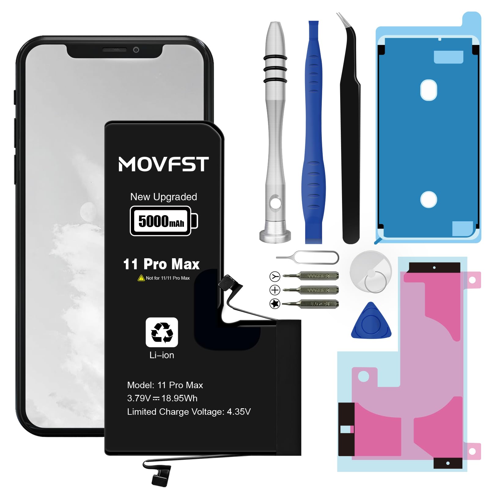 Amazon.com: MOVFST Replacement Battery for iPhone 11 Pro Max