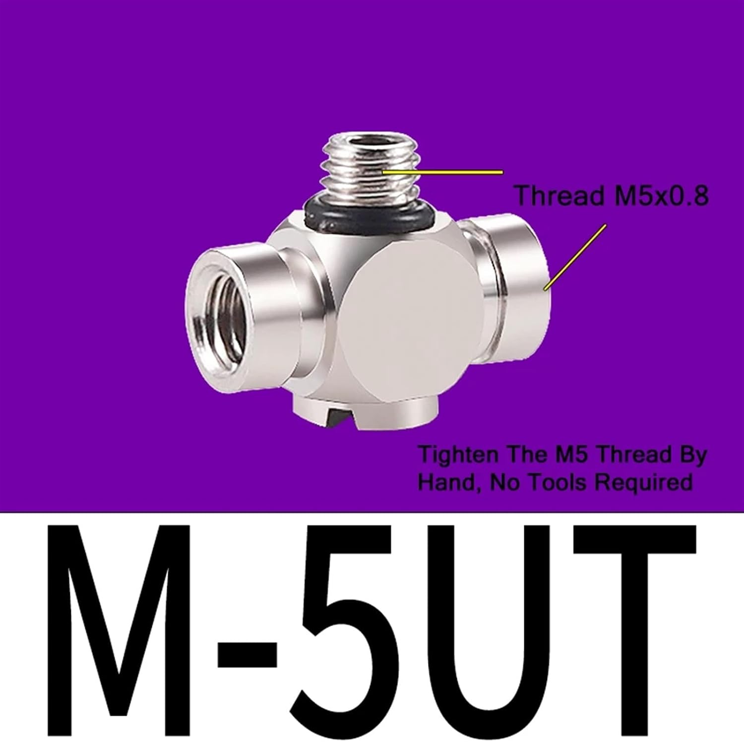 10pcs Mini Quick Screw Straight Joint M-3AU-4 M-5ALU-3 M-ALU-6 Mini Fast Wring Joint Pneumatic Air Fitting Straight Hose Nipple(M-5UT)