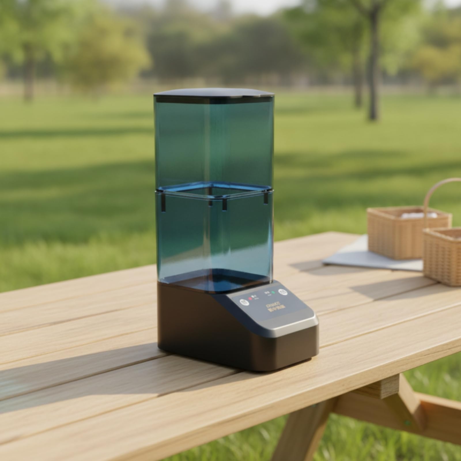 rockible Distributeur Nourriture avec Minuterie Connecté Distributeur Nourriture avec Câble Gran Capacité pour Aquarium, Blanc, 2000ml WiFi Double Alimentation