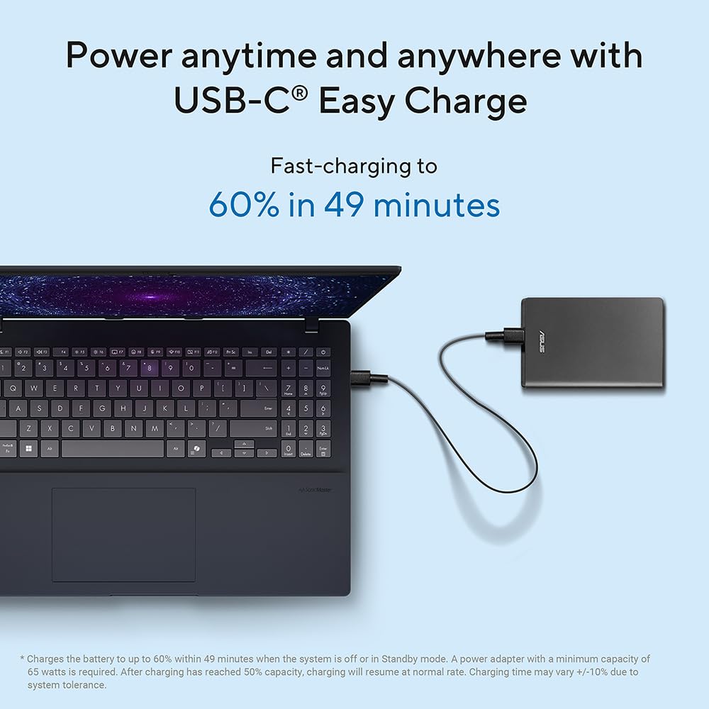 ASUS Vivobook 16 X1607QA CoPilot+ Laptop | 16.0" WUXGA Screen | Qualcomm Snapdragon X1-26-100 Processor | 16GB RAM | 512GB SSD | 19 Hours Battery Life | Windows 11 — view 7