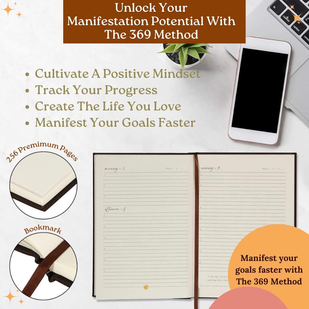 Manifest Your Dreams: 369 Manifestation - Create The Life You Love - Manifestation Planner giornaliero