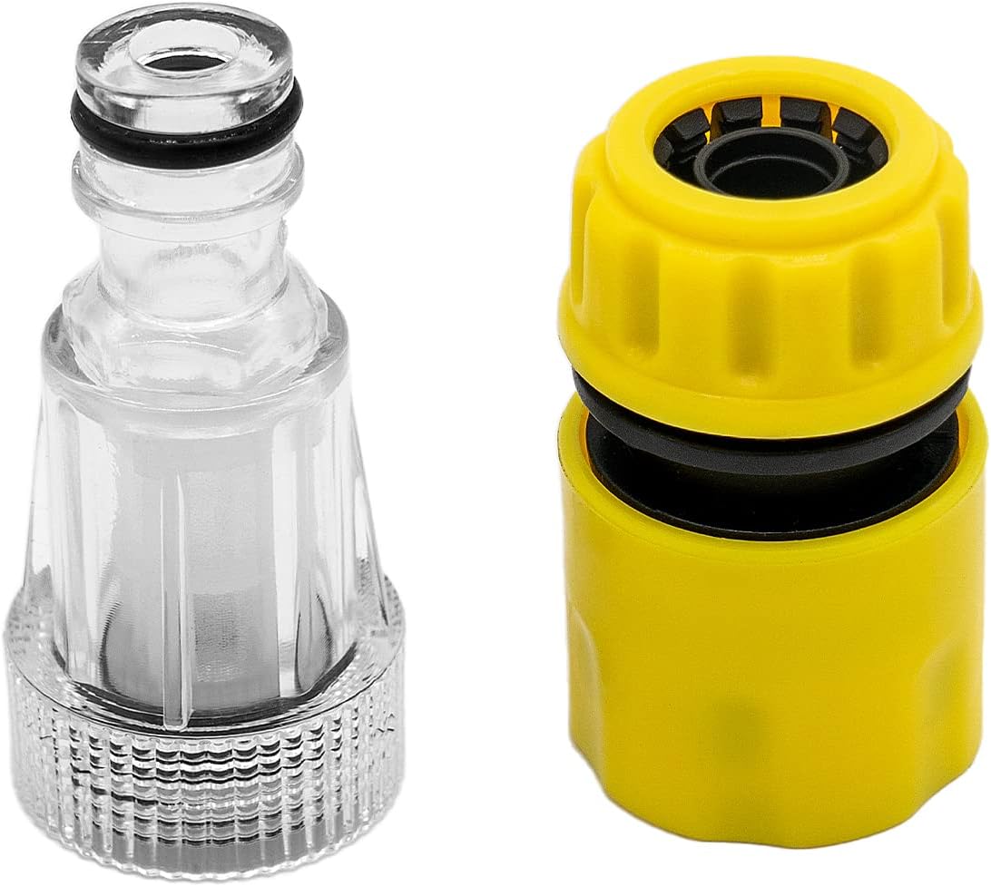 Fai Top 3/4" Washer Water Filter, Hose Tap Connector Quick Coupling