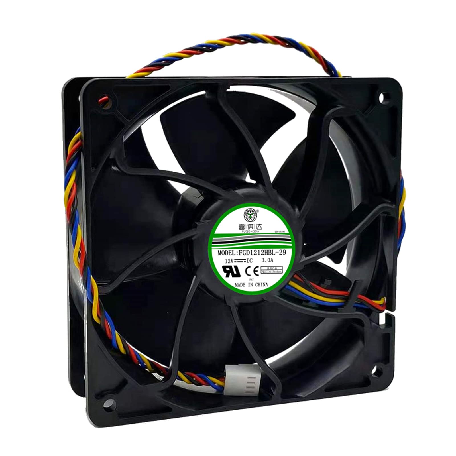 Ventola Di Raffreddamento Silenziosa 120x120x38mm, 24V 0,40A, 3200 RPM, 120 CFM, Per CPU E Case Computer