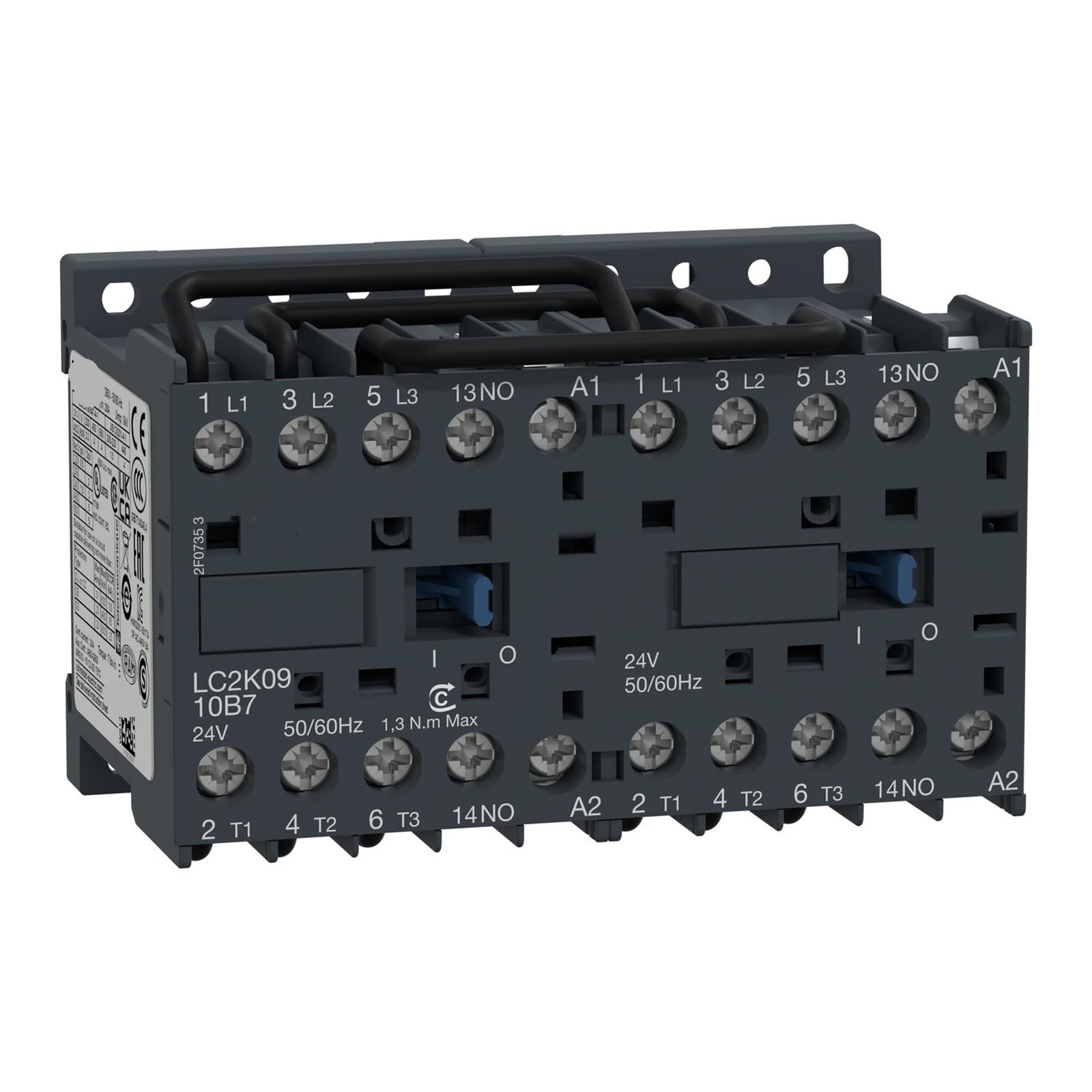 Contacteur inverseur LC2K0910E7 relais inverseur tripolaire commande moteur 9A