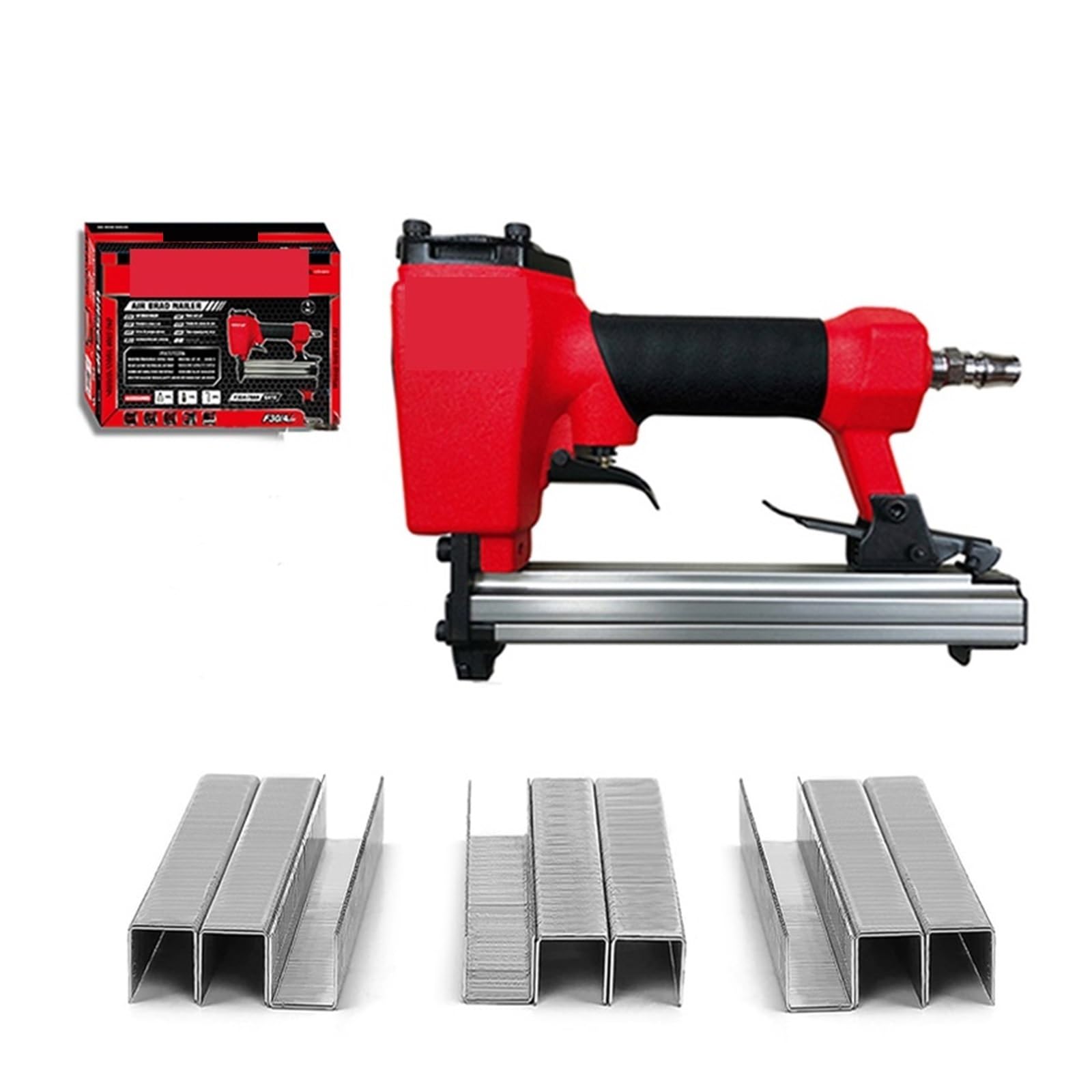 Pistolet do gwoździ pneumatycznych Meble Gwoździarka pneumatyczna Zszywacz budowlany Zszywacz tapicerski Narzędzia ze zszywkami(F30 Set(1275 nails))