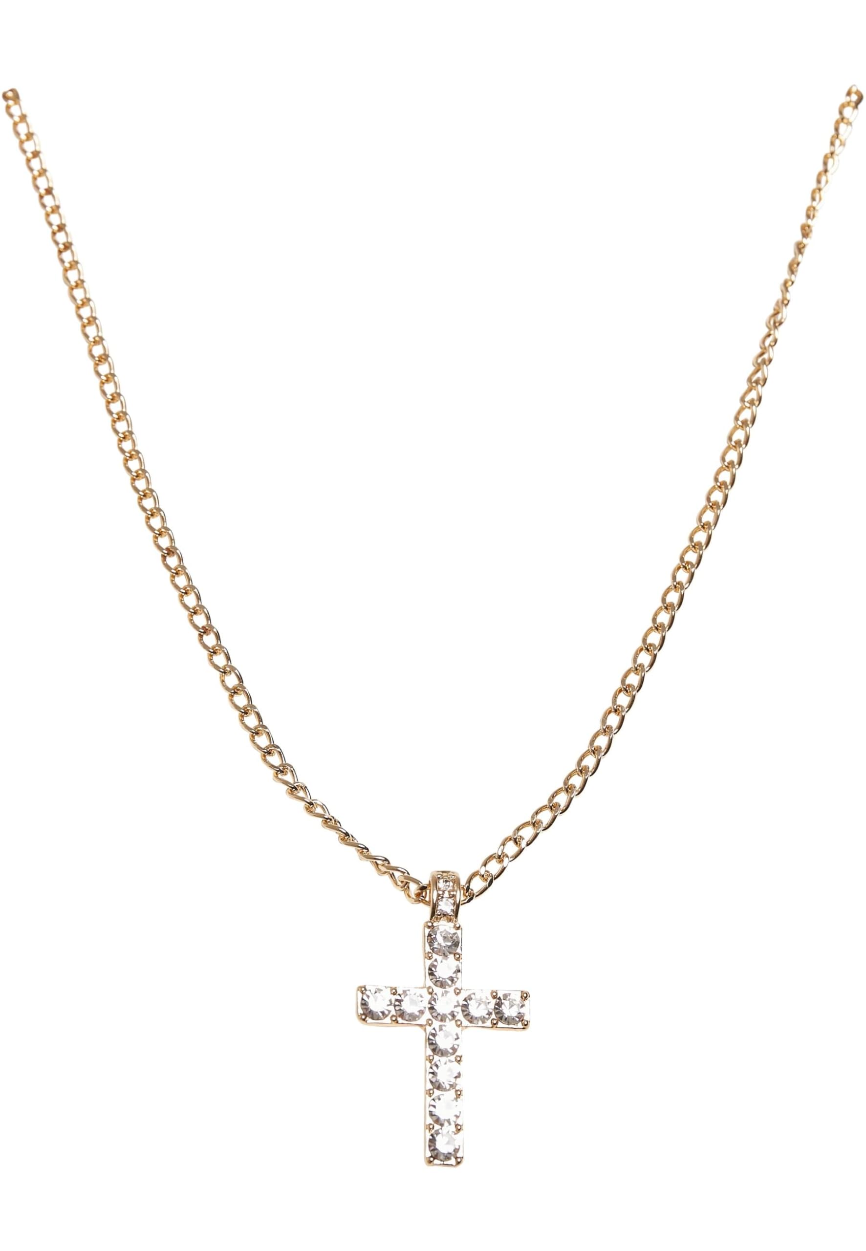 Diamond Cross Necklace Cuff Links