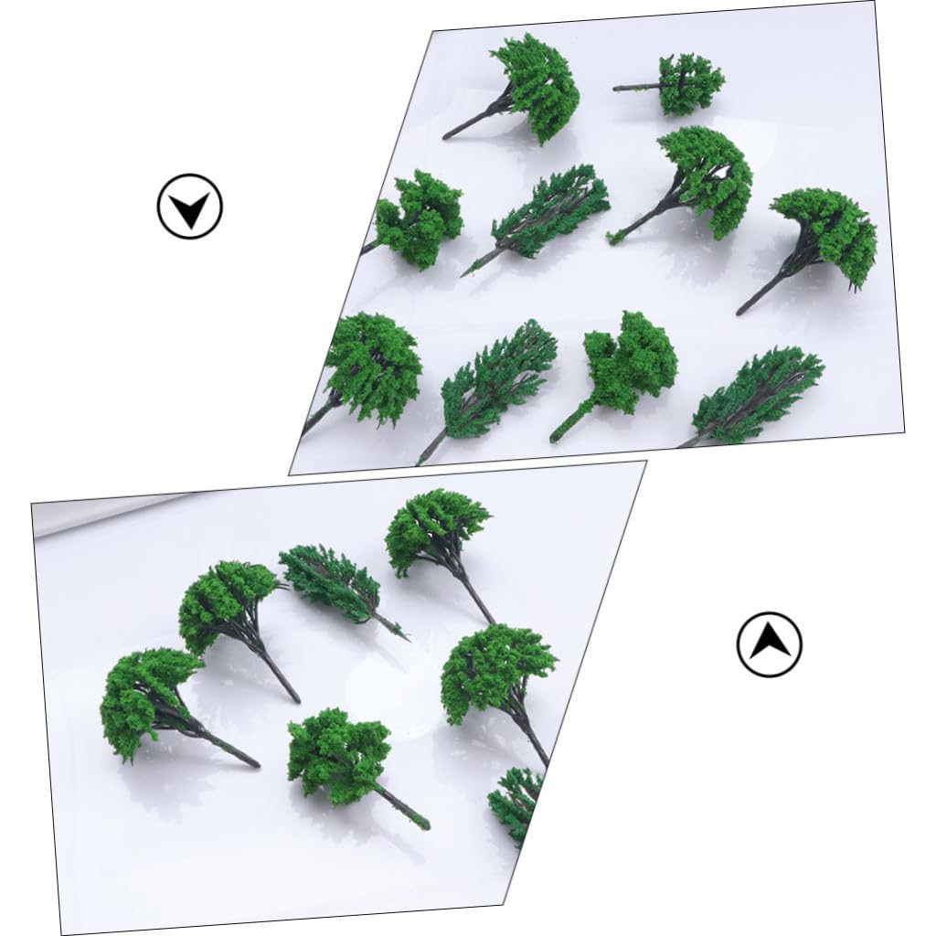Toyvian 140piezas Modelos De Árboles Miniatura para Manualidades Plantas De Mesa De Arena Decoración De Paisajes Simulados Accesorios Creativos para Proyectos