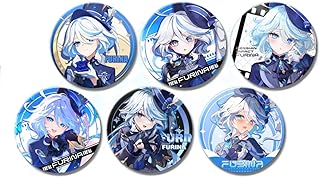 フリーナ 缶バッジ 原神 フォカロルス ブローチ 20点セット おしゃれ フォンテーヌ 水神 飾り 萌えグッズ 金属製品 バッジ かばん掛け 携帯便利おしゃれ プレゼント (20)